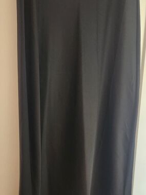 Rachel Zoe Black Satin Maxi Skirt, size 2